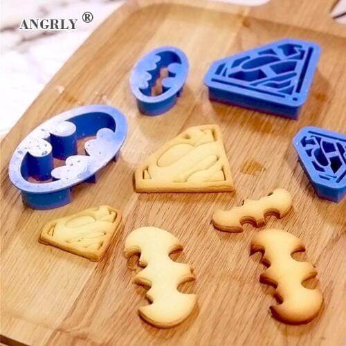 4Pcs/set Die Printing Cartoon Biscuit Fondant Cake Decorating Sugar Cookie Biscuit Cutter Kitchen Baking Pastry Bakeware Tools