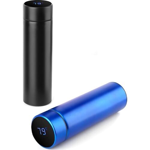 500ML Stainless Steel Thermos Bottle Temperature Display Vacuum Flasks Travel Car Intelligent Insulation Cups Coffee Mug