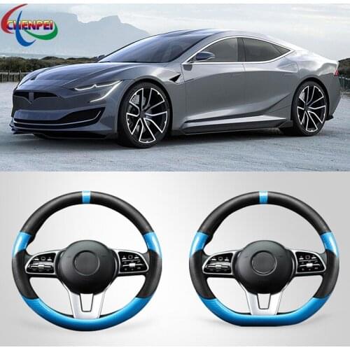 Four Seasons Universal Steering Wheel Cover For Tesla Series Model 3 Y Model S X 2010-2021 Car Accessories