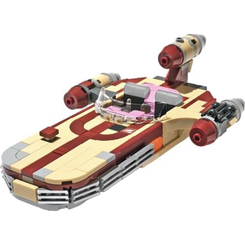 Lukes X-34 Soro Suub Land Speeder Fight Building Blocks Hero Figure MOC-41385 Airship Christmas Toys Birthday Gift