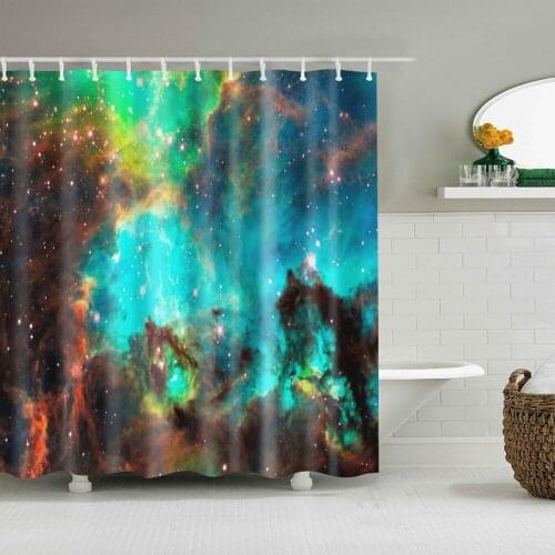 Halloween night star shower curtain christmas Bath curtain Environmentally friendly plastic hook Bathroom curtain C0405