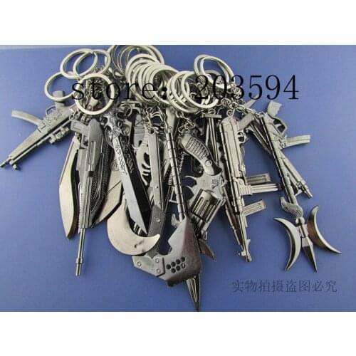 KKK999 Wholesale10PCS MIXED style black Ax digging machine tools key chain/ Alloy key chain/ lovey key chain( 0.99 one 1 pcs)