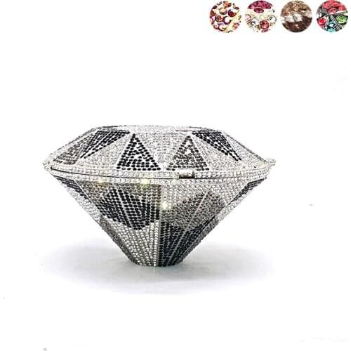 Luxury clutches women evening party big diamonds bag luxury crystal purses crystal clutches bridal wedding party small purses