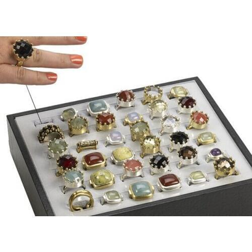50 Pieces High Quality Supermarket Anti-Theft Display Retract Recoiler Pull Box For Jewelry , Glass , Mobile Phone