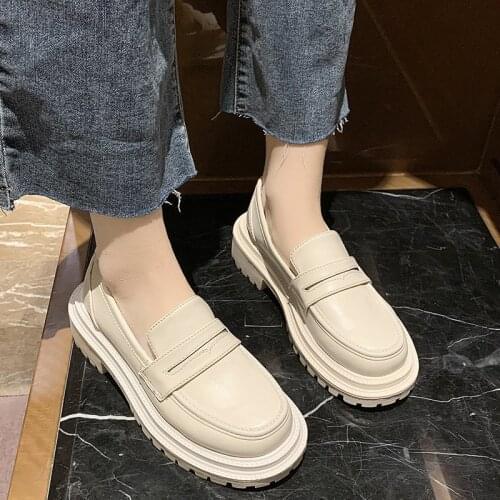 Women Leather Shoes Japanese Academy Girl Middle School Student Brown Black Shoe Animation Maid Use Lolita JK Uniform Shoes