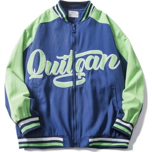 2020 New Arrival Sale Top Fashion Bomber Jacket Men Casual Embroidery Baseball Uniform Jackets Loose Leisure Joker Couples Coat