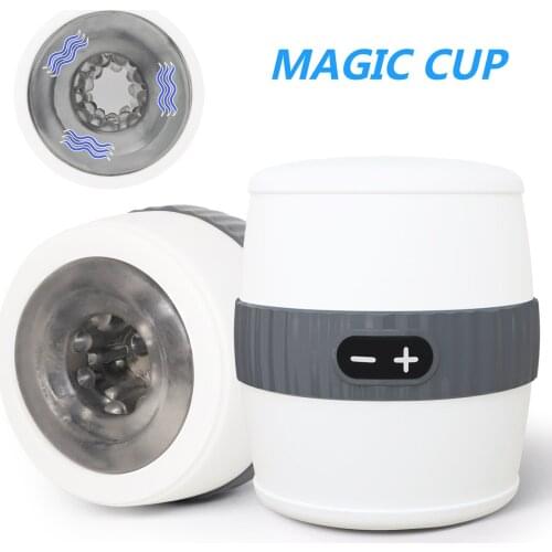 12 Modes Male Masturbator Cup Vagina Masturbation Vibrator Adult Intimate Goods Anal Pussy Clitoris Stimulator Sex Toys for Men