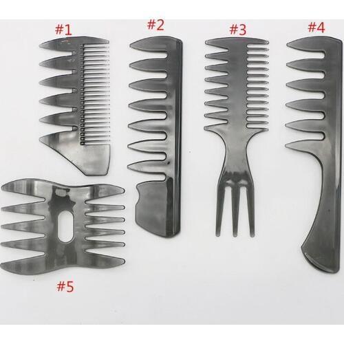 Muti-types Retro Mens Head Comb Big Back Shape Comb Wide Tooth Head Insert Comb Fork Hair Care Tool Men Styling Hair Combs