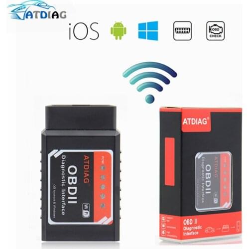 New Arrival Mini ELM327 V1.5 Wifi OBD2 OBDII Code Reader with Real PIC18F25K80 ELM 327 Bluetooth ELM327 WI-FI Android/IOS