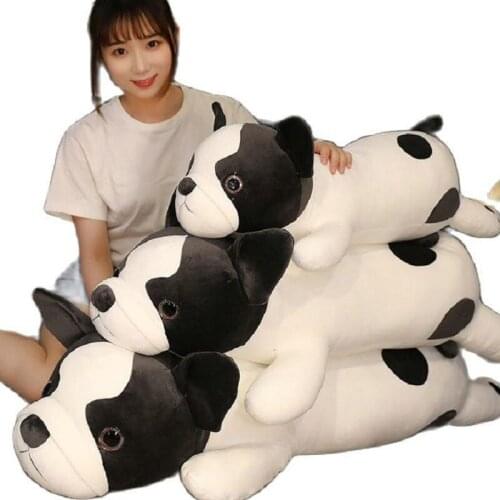 Shar Pei Dog Plushie Doll Soft Stuffed Animal Pug Dog Throw Pillow Children School Nap Pillow Bed Decor Cushion for Boyfriend