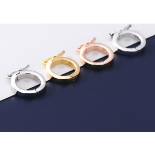 1pcs 925 Sterling Silver Pendant Connection Snap-fit Buckle S925 Silver Necklace Bracelet Clasps Hook DIY Jewelry Accessories