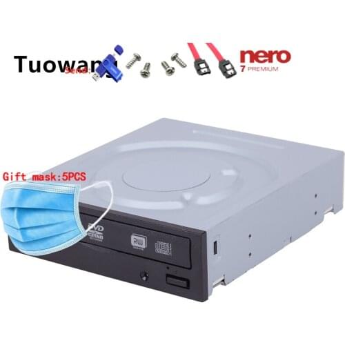Use LITE-ON Desktop computer internal DVD and CD burner protection data 24x SATA internal DVD-RW drive-free universal rewriter