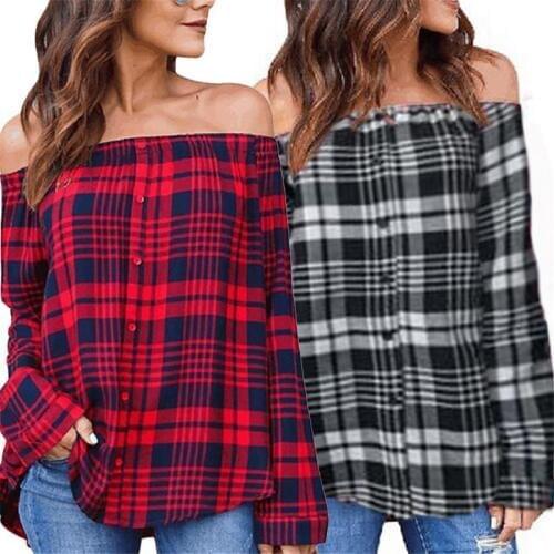 Rorolbrdat Women's Plaid Shirts