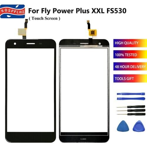 100% Tested New For Fly Power Plus XXL FS530 FS 530 Touch Screen Digitizer Sensor Glass Panel Fly FS530 Touch Screen With Tools