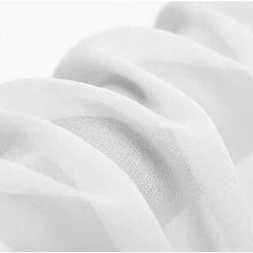 SILK GEORGETTE 114cm width 8momme/100% Natural Pure Silk Chiffon Fabric Silk Tulle Fabric Off white Fabric NO 40