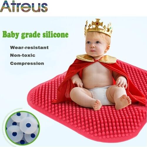 Atreus Silicone massage cushion Car Seat Cover For Cadillac Jeep Renegade Wrangler Lada Vesta Granta Priora Kalina Accessories