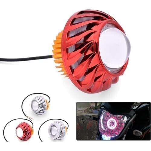 Motorcycle LED Headlight Angel Eyes 34W Hi/Lo/Strobe Beam Lamp For Benelli BN300 BN302 BN600 BN TNT 300 600 GROM MSX 125 PCX 150