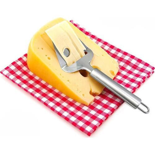 1Pcs Stainless Steel Cheese Plane Slicer Cheese Butter Grater Cutter Cheese Cake Knife For Cooking Kitchen Tools Silver Color
