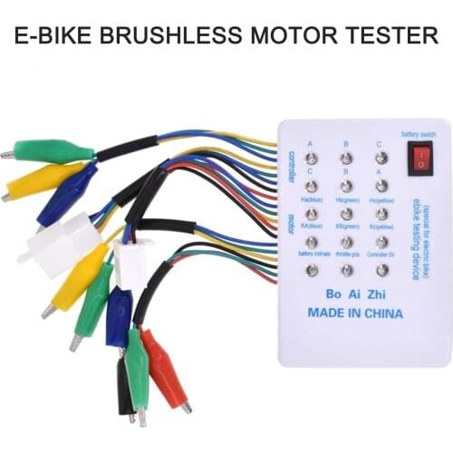 Brushless Motor Tester Electro Car E-Bike Scooter Brushless Motor Controller Tester 24V/36V/48V/60V/72V