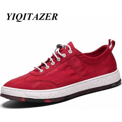 YIQITAZER 2018 New Summer Lace up Breathable Mesh Casual Man Shoes,Colorful Cool Quality Mens Shoes Man Black