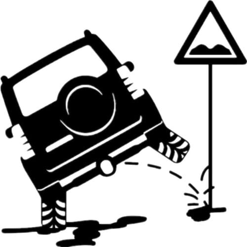 Car Sticker Funny SUV Is Peeing Automobiles Motorcycles Exterior Accessories Vinyl Decals for Toyota Honda Lada Vw Bmw Audi Jeep