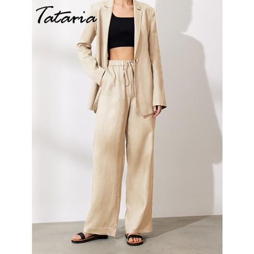 Women Cotton Linen Pants White Mid Waisted Loose Wide Leg Pant Summer Plus Size 5XL Thin Soft for Girls Pants Female Trousers