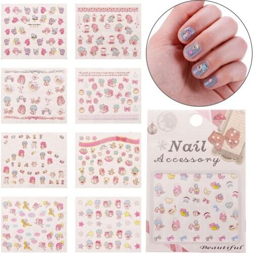 1 Sheet Nail Art Stickers Water Transfer Nails Decals Animal 3D Cartoon Manicure DIY Tools #267309