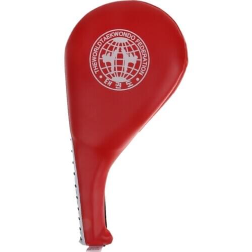 2 Pieces Taekwondo Karate Kick Strike Floppy Paddle/Clapper Target Pad Red