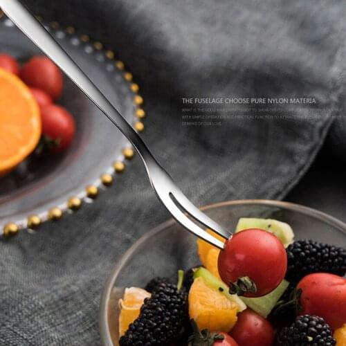 304 Stainless Steel Two Fork Fruit Fork Cake Dessert Fork Western Buffet Restaurant Family Tableware Kitchen Tools Accessories