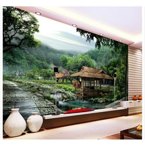 3d wallpaper for room Bamboo forest TV wall classic wallpaper for walls custom 3d wallpaper photo mural wallpaper