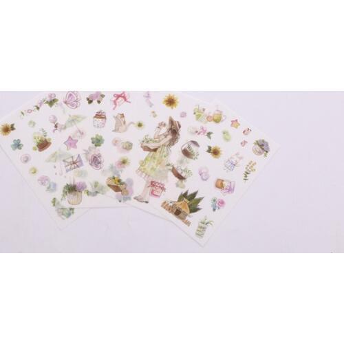 4pcs Lovely fun summer paper sticker Organizer Calendar Diary Book Planner Scrapbook Decoration Diary Sticker papeleria