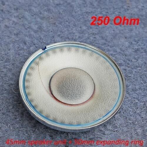 45MM 250 Ohm T2 Headphone Speaker Unit Pure Copper DIY Audiophile Loudspeakers 45-50MM 118dB/W
