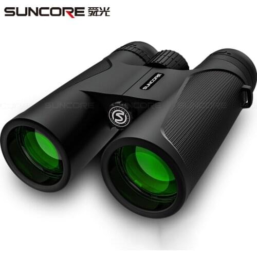 12x42 Binoculars Telescope Outdoor Portable Binocular Power HD Multi-layer Green Coating Telescope for Outdoor Hiking Camping