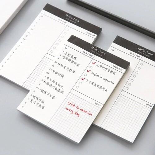 Paper Memo Pad Daily Planner Office Desk Check List Notepad To Do List Schooll Office Stationery School Supplies Stationery