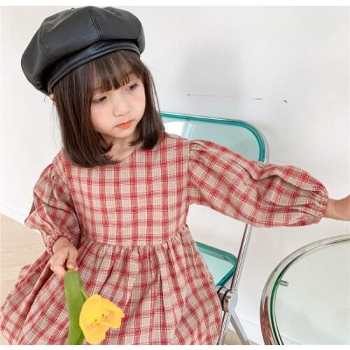 Girl Dress Kids Baby Gown 2021 Red Spring Autumn Toddler Outwear Party Wedding Princess Tutu Dresses Cotton Children Clothing