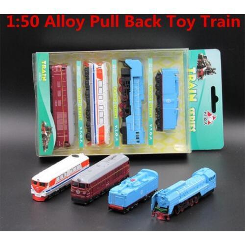1:50 alloy pull back toy trains, high simulation alloy die-cast toys, childrens favorite educational toys, free shipping