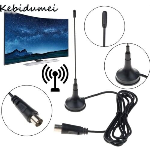 Kebidumei Mini HDTV Antenna Indoor Signal Receiver Aerial Booster 5dBi DVB-T/T2 Freeview HDTV Digital CMMB Televison Receivers