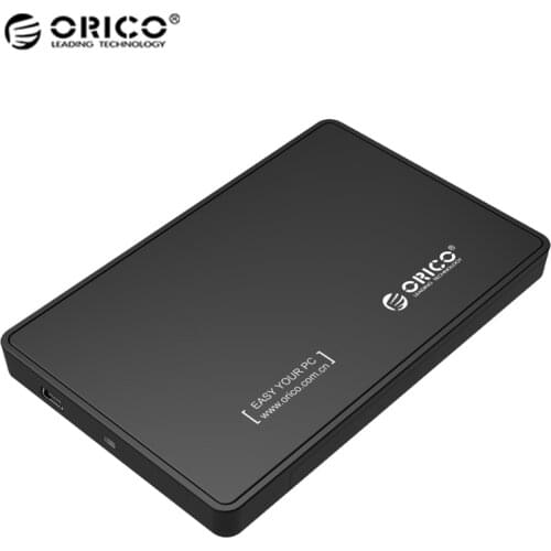 ORICO 2588US-V1-BK 2.5 inch USB2.0 Hard Drive Enclosure SATA to USB 3.0 SSD HDD Case 4TB Hard Disk Drive Box External HDD