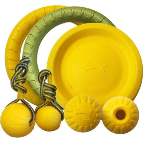 Pet Flying Discs EVA Dog Training Ring Puller Resistant Bite Floating Toy Puppy Outdoor Interactive Game Playing Products Supply