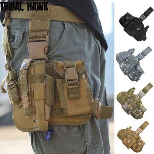Tactical Tornado Leg Holster Glock Airsoft Pistol Gun Drop Leg Holster Pouch Police Universal Gun Adjustable Magic Strap Holster