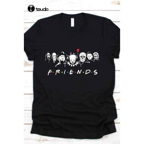 Horror Friends Men T-Shirt Black Printed in US