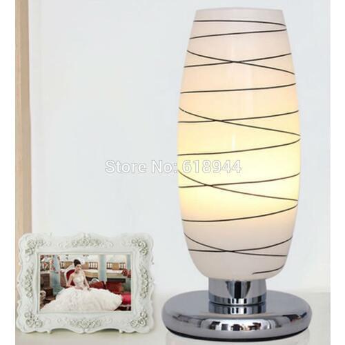 Desk Lamp Bedroom Beside Table Lamp Creative Fashion and Modern Table Light Wedding Table Lamps B Type Large Size 15x41cm