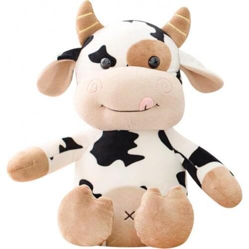2021 35/50cm New Plush Cow Toy Cute Cattle Plush Stuffed Animals Long Legs Cattle Soft Doll Kids Toys Birthday Gift for Children