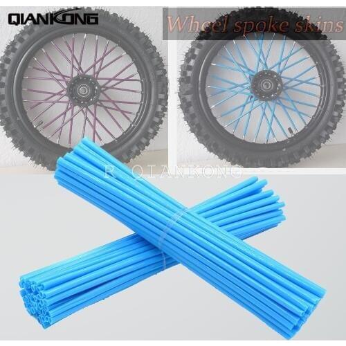 Wheel RIM SPOKE SKINS COVERS For Dirt Biker For CR YZ RM KX 80 125 250 450 500 CRF YZF RMZ KXF 500XC-W/EXC/EXC-F
