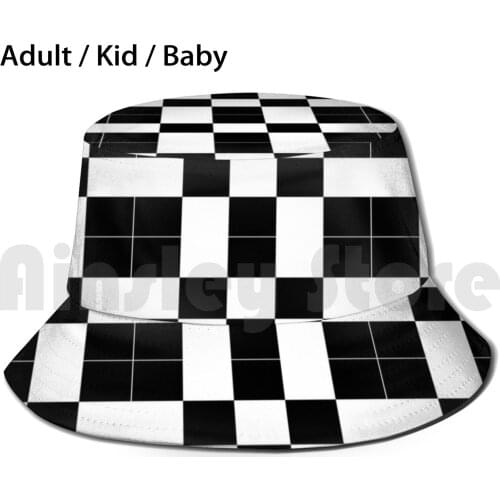 Black & White 1 Bucket Hat Adult kid baby Beach Sun Hats Football Derby County Fulham Swansea City Grimsby Town Port