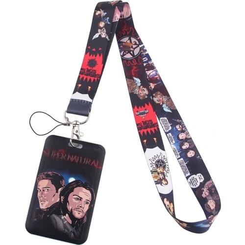 CB141 TV Show Name Card Holder Keychain Accessories Badge Set Lanyard ID Card Holder Neck Straps Business Card Holder Key Holder