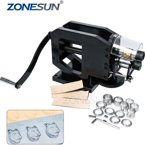 Leather Stamping Machine Cold Pressing Machine Embossing Repeating Pattern For Leather Belt Guitar Straps Logo Embosser