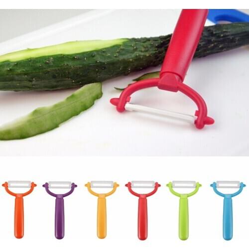 1 piece ceramic blade hand peeler fruit vegetable potato ginseng speed cutting slicer assistant 132x80mm kitchen tool 6 colors