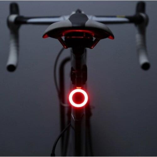 New 1PC USB Charge Bicycle Lights Led Multi Lighting Modes Bike Light Flash Tail Mountains Bike Seatpost Accessories
