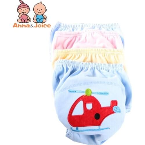 10pcs/Lot Baby Training Pants/Child Cloth Study Pants/Reusable Diapers Nappy Cover/Washable Diapers Suit 12--15kg